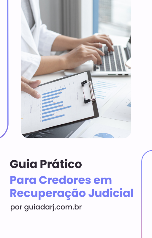 Capa do E-book: Guia Prático para Credores em Recuperação Judicial